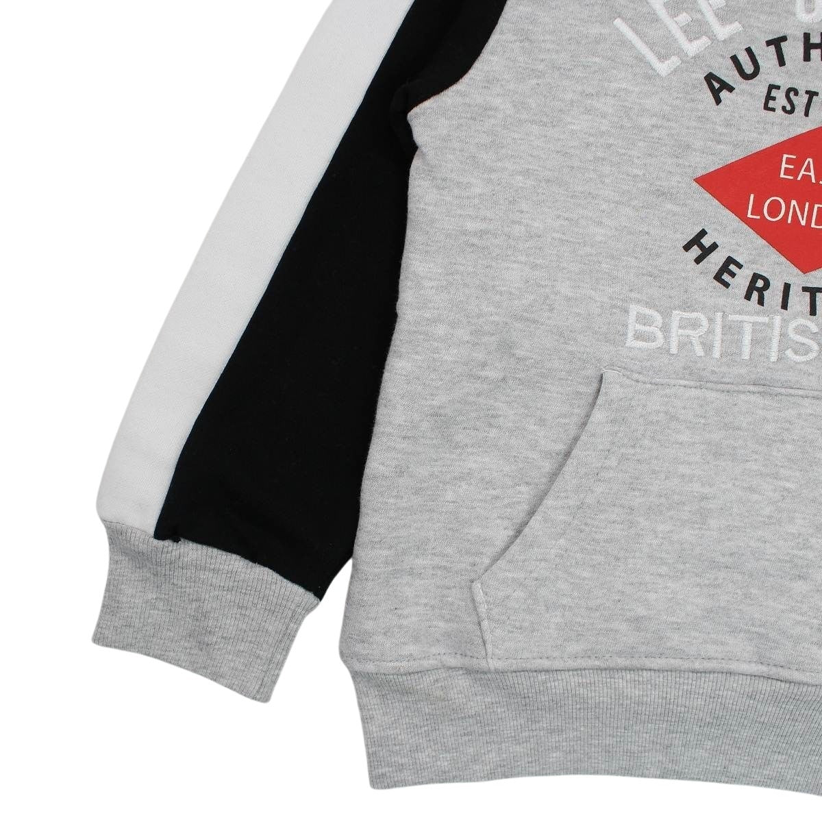 Sweat Lee Cooper - 6A Garçon - Enfant - Gris - 60% Coton/40% Polyester, Fleece, 280GSM - TrendyFlair