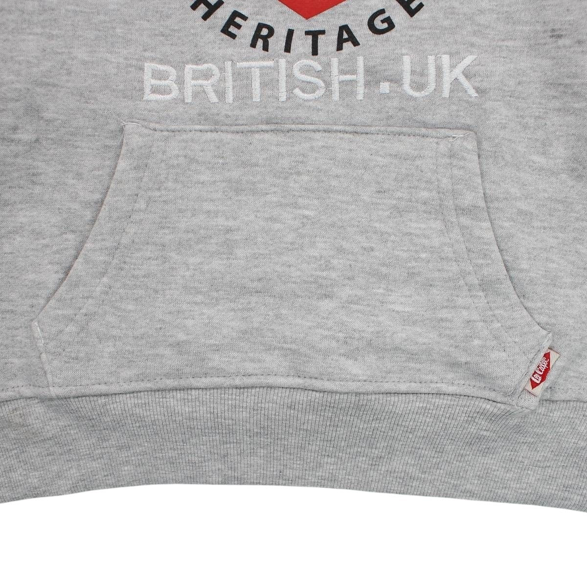 Sweat Lee Cooper - 6A Garçon - Enfant - Gris - 60% Coton/40% Polyester, Fleece, 280GSM - TrendyFlair