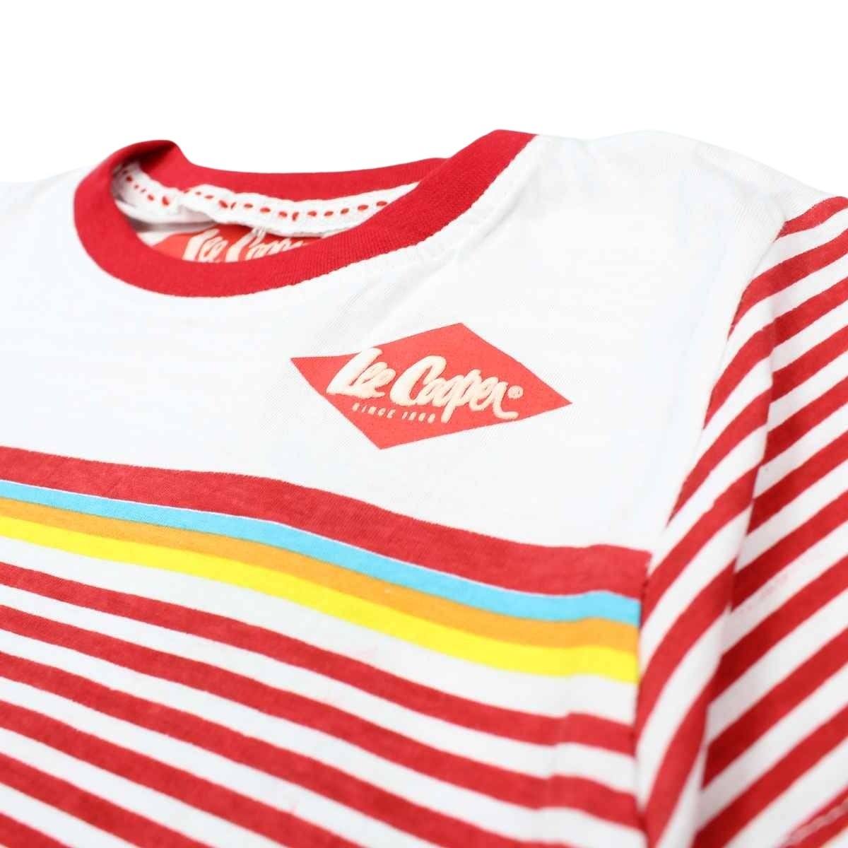 T-Shirt Lee Cooper - 4A Garçon - Enfant - Rouge - 100% Coton - TrendyFlair