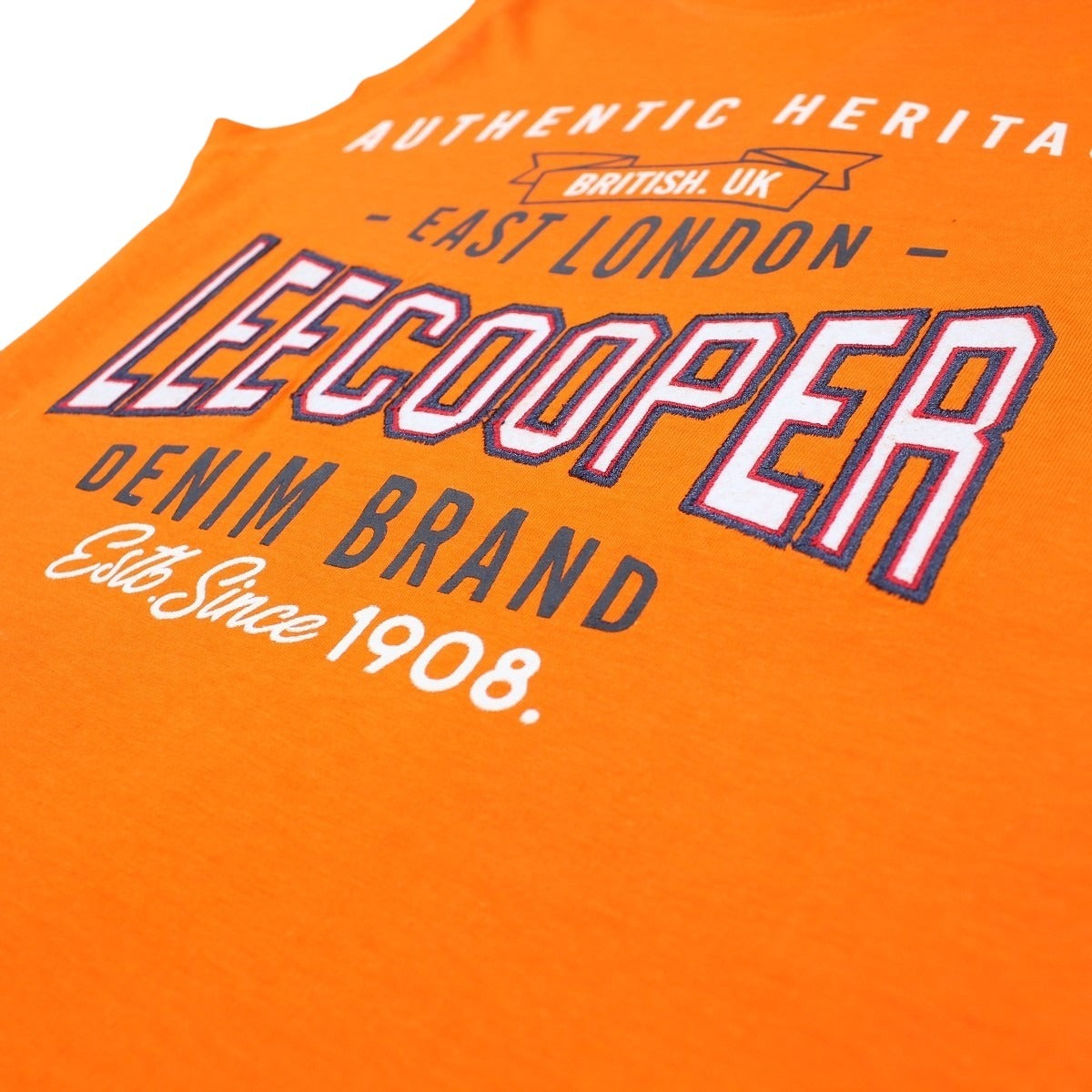 T-Shirt Lee Cooper - 4A Garçon - Enfant - Orange - 100 % Coton - 160 gsm - TrendyFlair