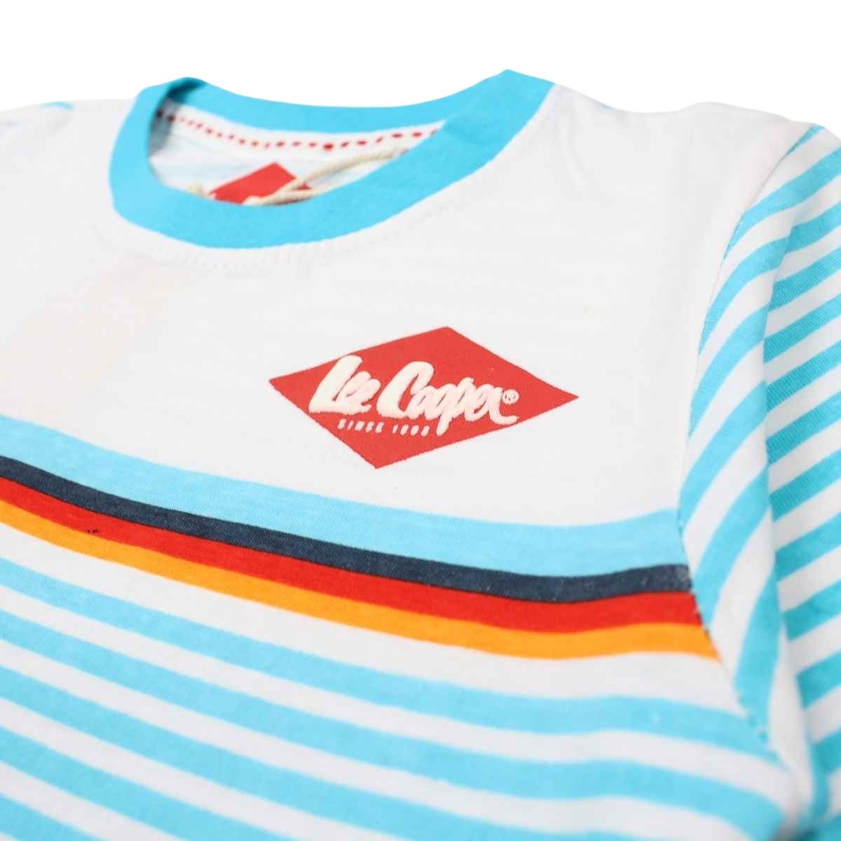 T-Shirt Lee Cooper - 4A Garçon - Enfant - Bleu - 100% Coton - TrendyFlair