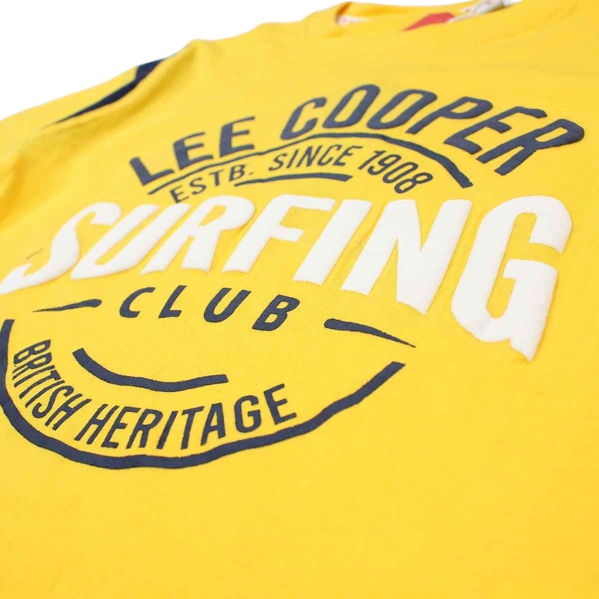 T-Shirt Lee Cooper - 4A Garçon - Enfant - Jaune - 100 % Coton - TrendyFlair