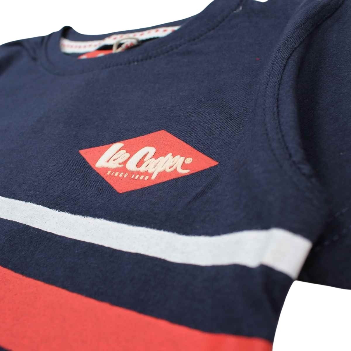T-Shirt Lee Cooper - 4A Garçon - Enfant - Marine - 100 % Coton - TrendyFlair
