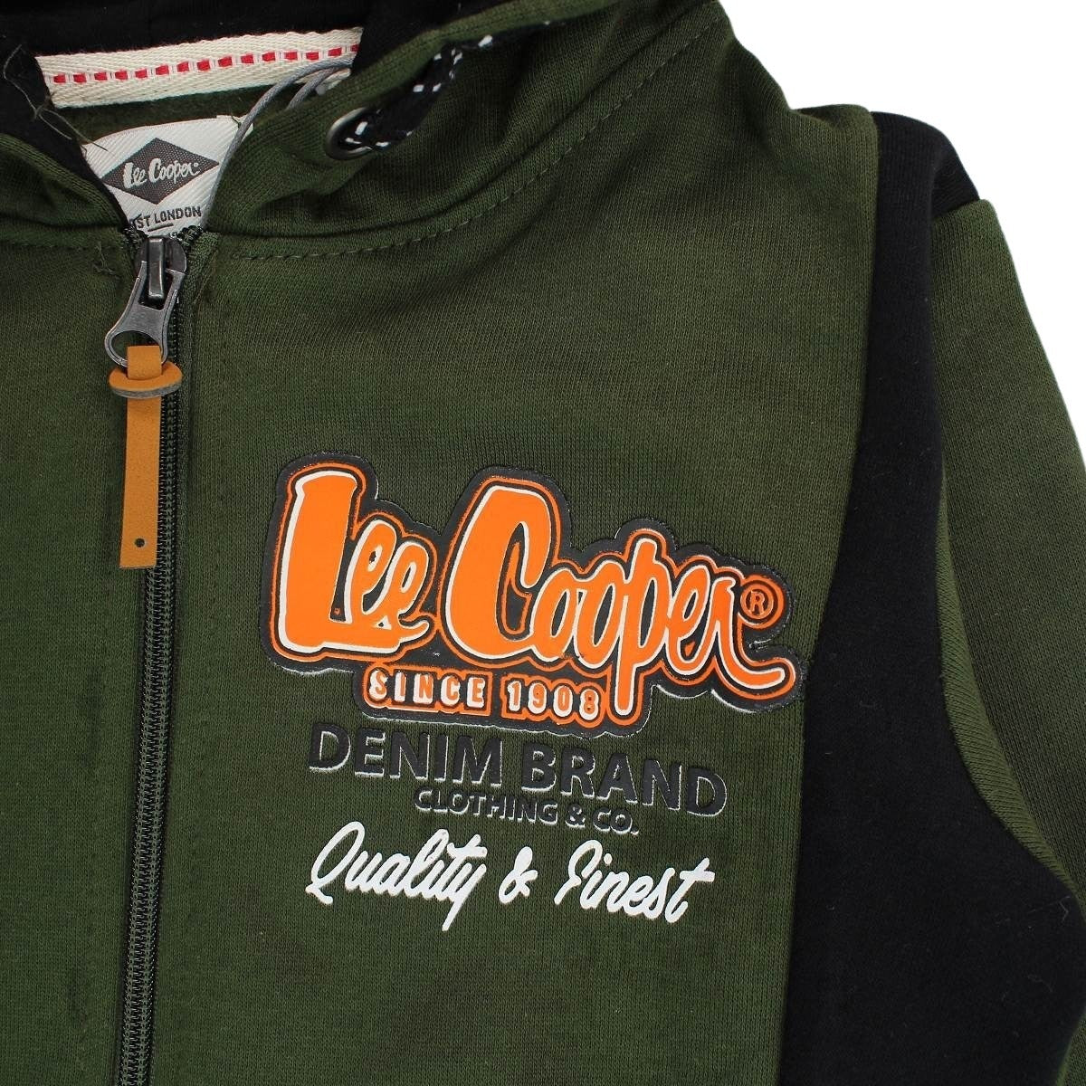 Veste capuche Lee Cooper - 4A Garçon - Enfant - Kaki - 60 % Coton - 40 % Polyester - TrendyFlair