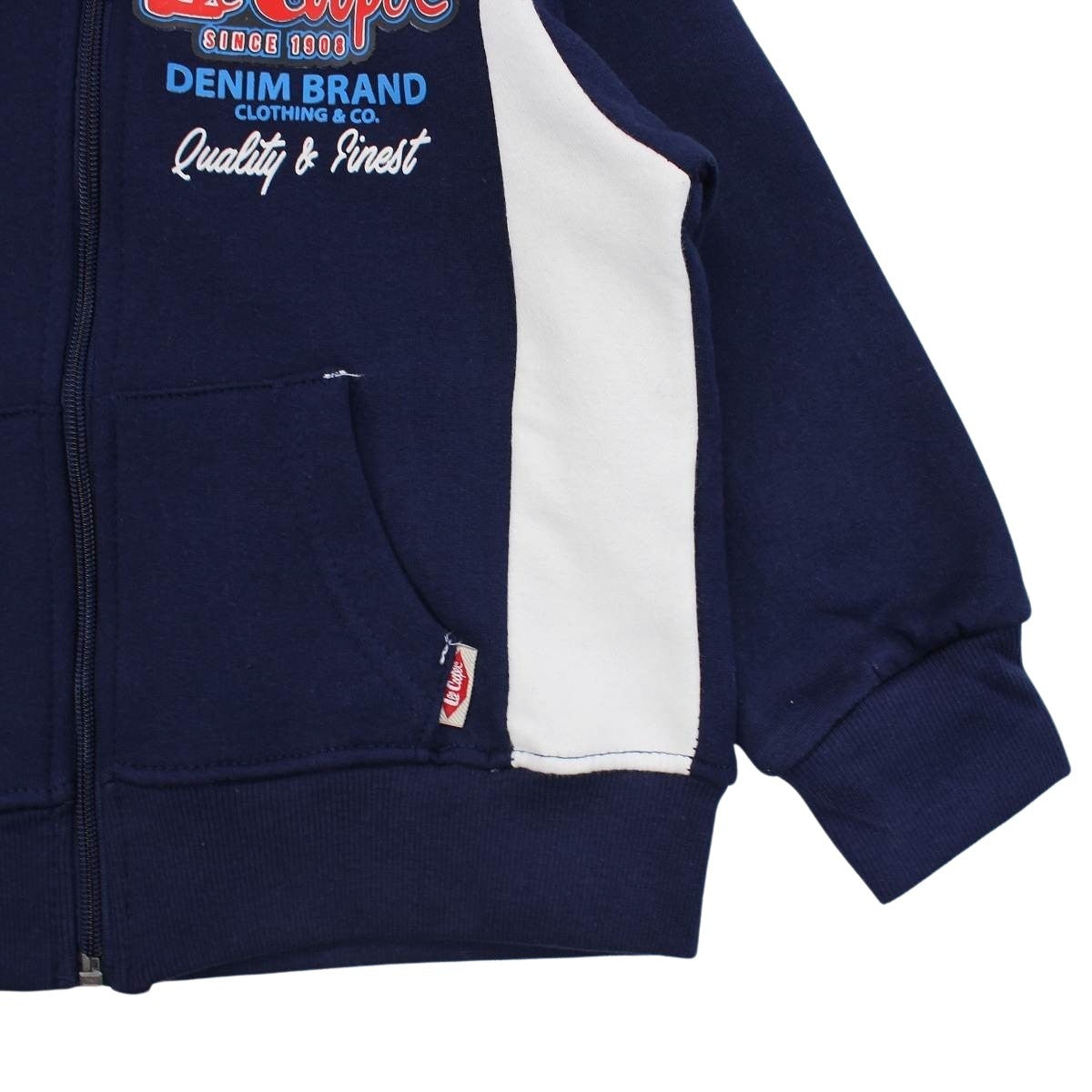 Veste capuche Lee Cooper - 4A Garçon - Enfant - Marine - 60 % Coton - 40 % Polyester - TrendyFlair