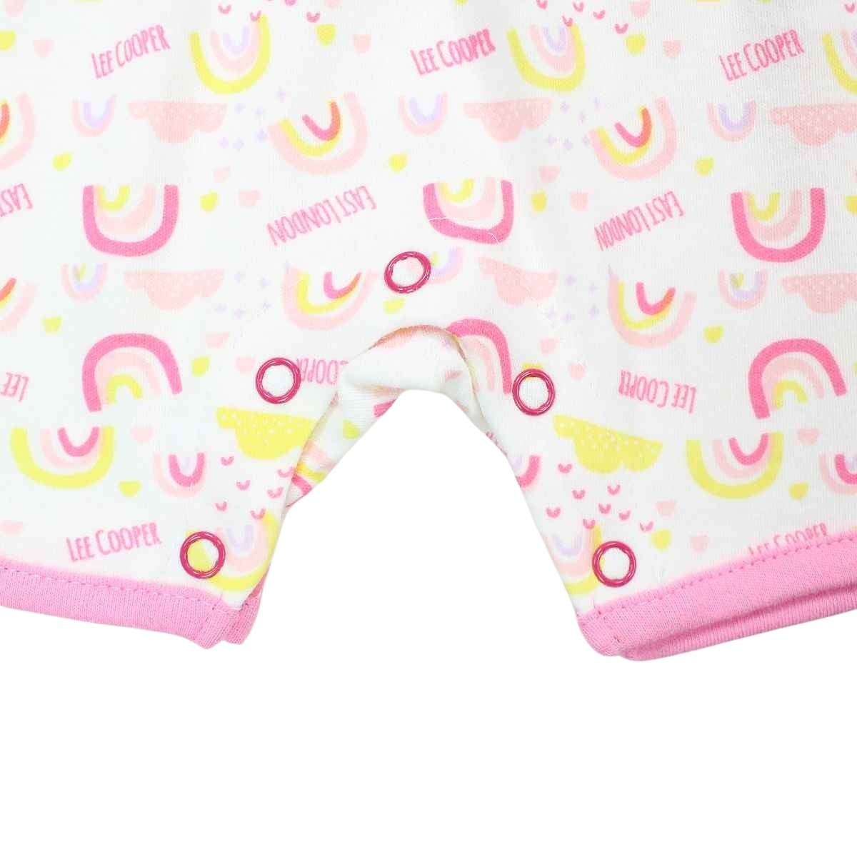Combishort Lee Cooper - 1M Bébé Fille - Enfant - Rose - 180gsm interlock 100 % Coton - TrendyFlair