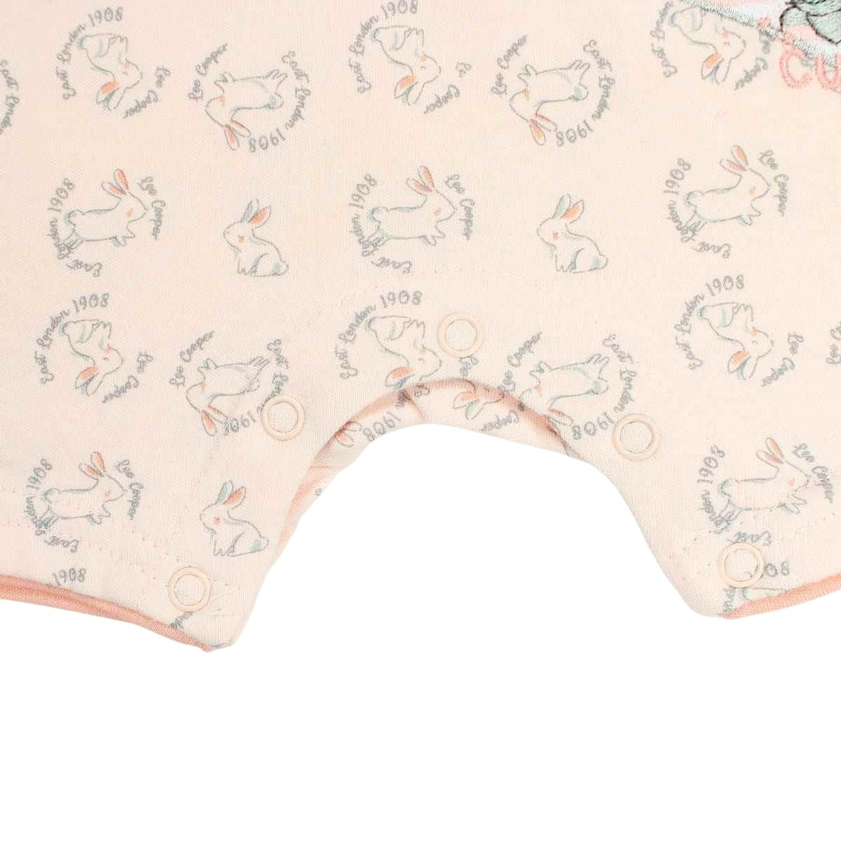Combishort Lee Cooper - 1M Bébé Fille - Enfant - Rose - 100 % Coton - Interlock 180 g/m² - TrendyFlair