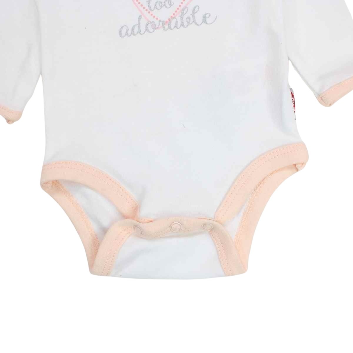 Ensemble bebe Lee Cooper - 1M Bébé Fille - Enfant - Blanc - 60 % Coton - 40 % Polyester - TrendyFlair