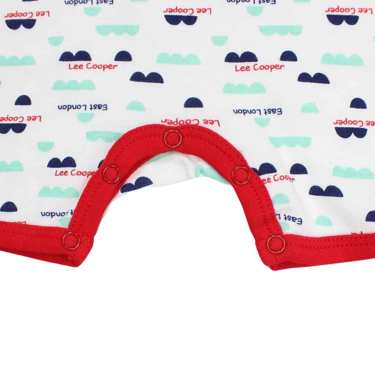 Combishort Lee Cooper - 1M Bébé Garçon - Enfant - Bleu - 100 % Coton - Interlock 180 g/m² - TrendyFlair