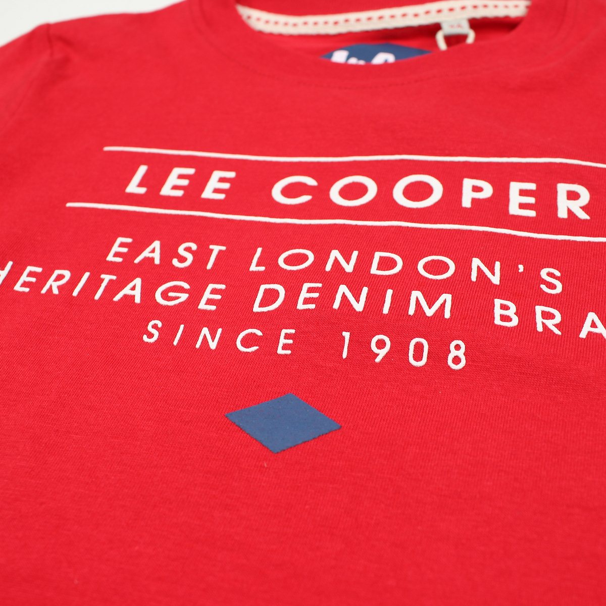 T-Shirt Lee Cooper - 6A Garçon - Enfant - Rouge - 100% Coton - TrendyFlair