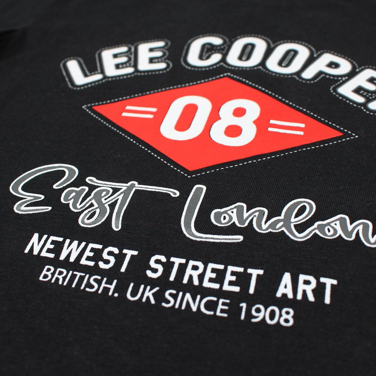 T-Shirt Lee Cooper - 6A Garçon - Enfant - Noir - 100% Coton - TrendyFlair