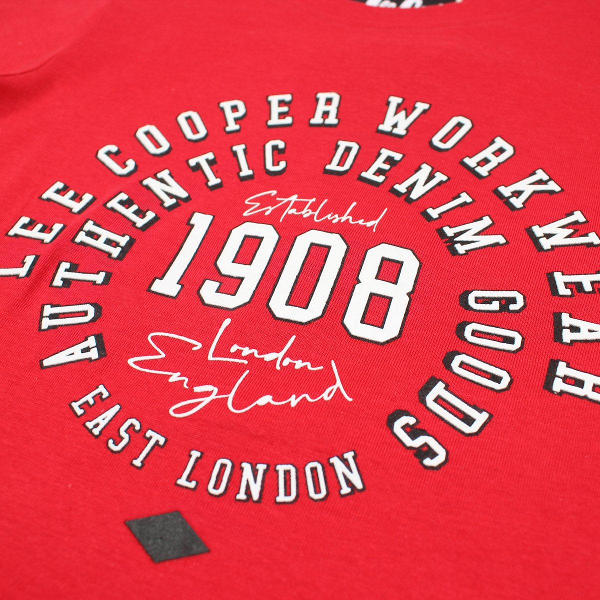 T-Shirt Lee Cooper - 6A Garçon - Enfant - Rouge - 100% Coton - TrendyFlair
