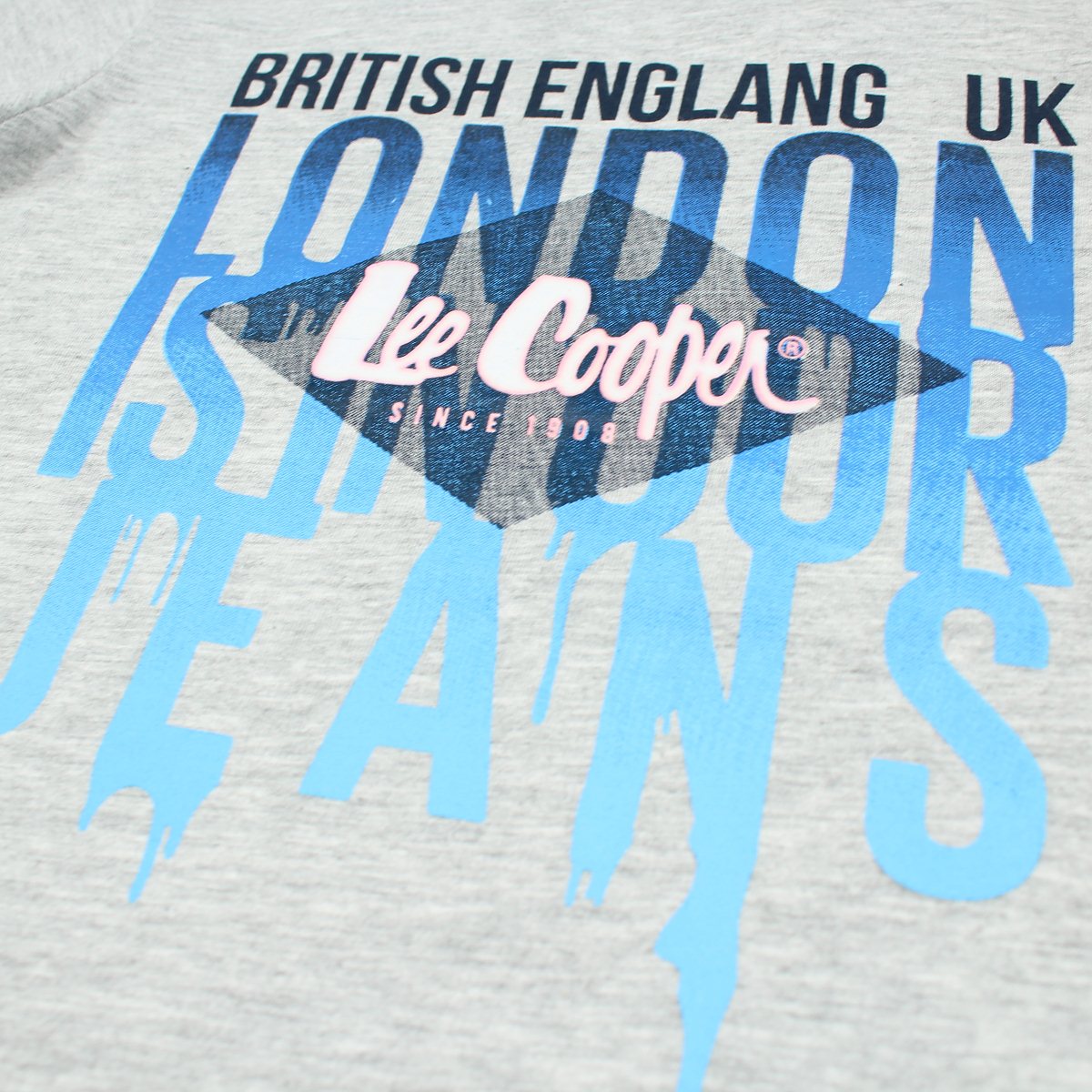 T-Shirt Lee Cooper - 6A Garçon - Enfant - Gris - 100% Coton - TrendyFlair
