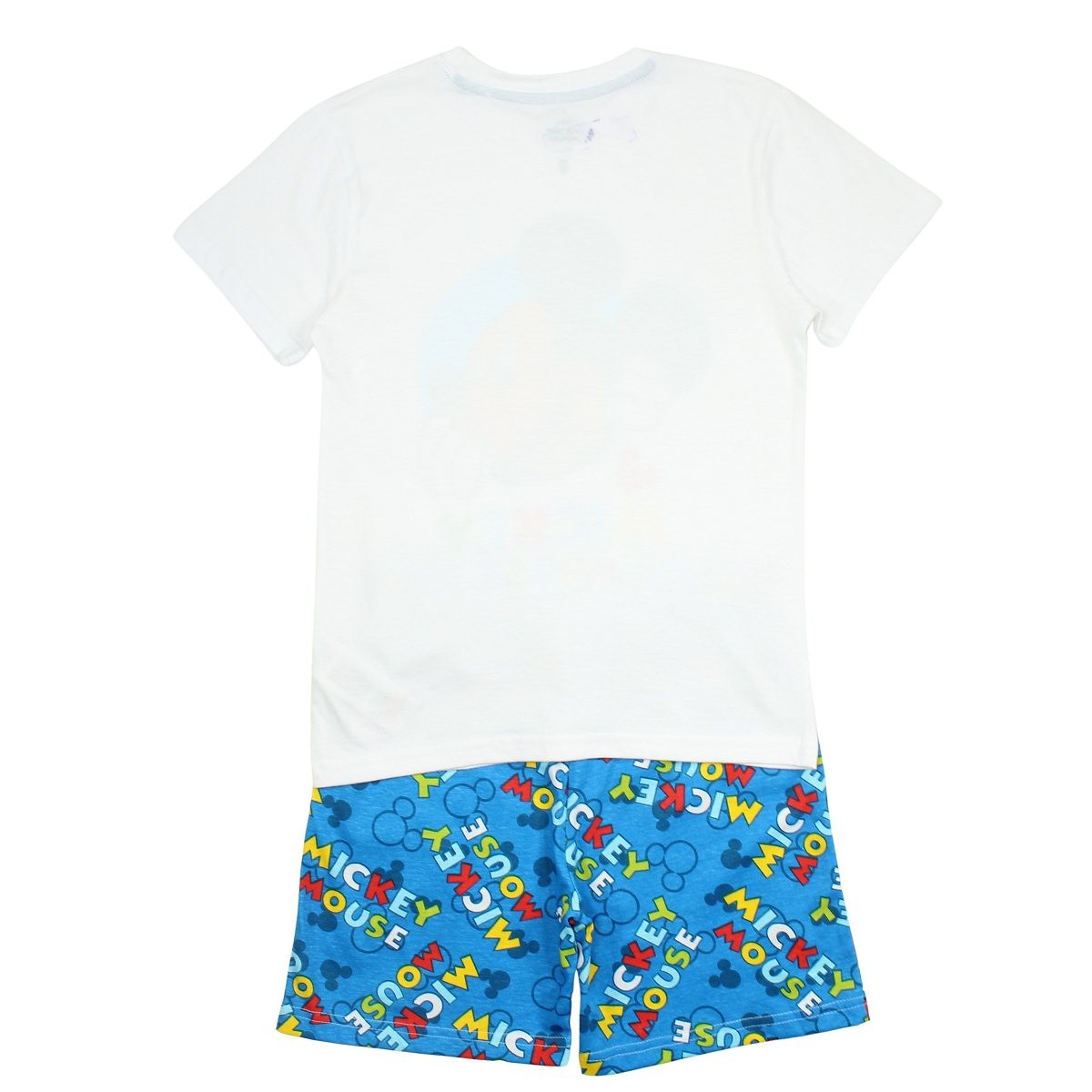 Ensemble Mickey - 3A Garçon - Enfant - Blanc - 100% Coton 160 GSM SJ, MELANGE: 93%Coton, 7%Polyester. - TrendyFlair