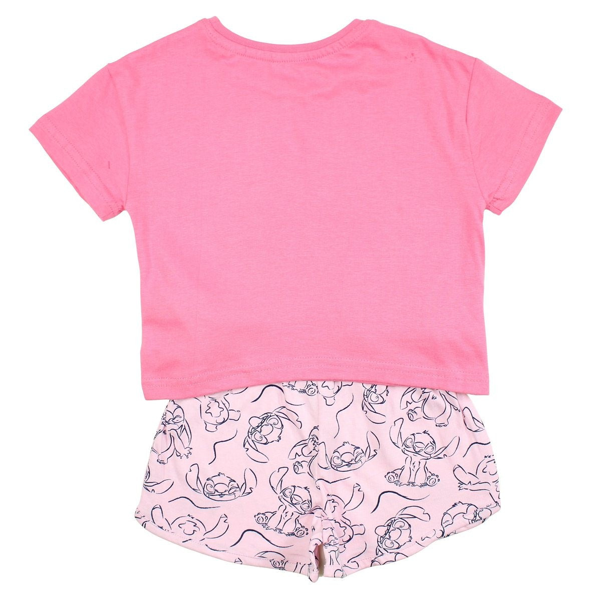 Ensemble Lilo et Stitch - 3A Fille - Enfant - Fushia - 100% Coton - 160 GSM - TrendyFlair