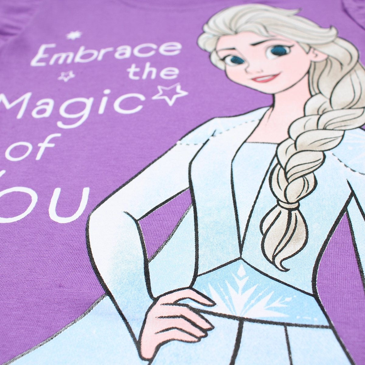 Ensemble La Reine des neiges - 3A Fille - Enfant - Violet - 100% Coton - 160 GSM - TrendyFlair