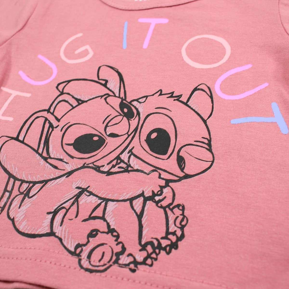 Ensemble bébé Lilo et Stitch - 3M Fille - Enfant - Rose - 60% Coton - 40% Polyester - TrendyFlair