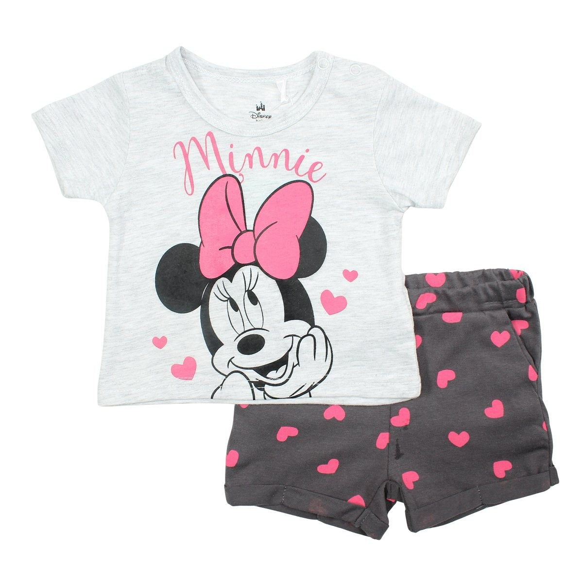 Ensemble bébé Minnie - 3M Fille - Enfant - Gris - 60% Coton - 40% Polyester - TrendyFlair