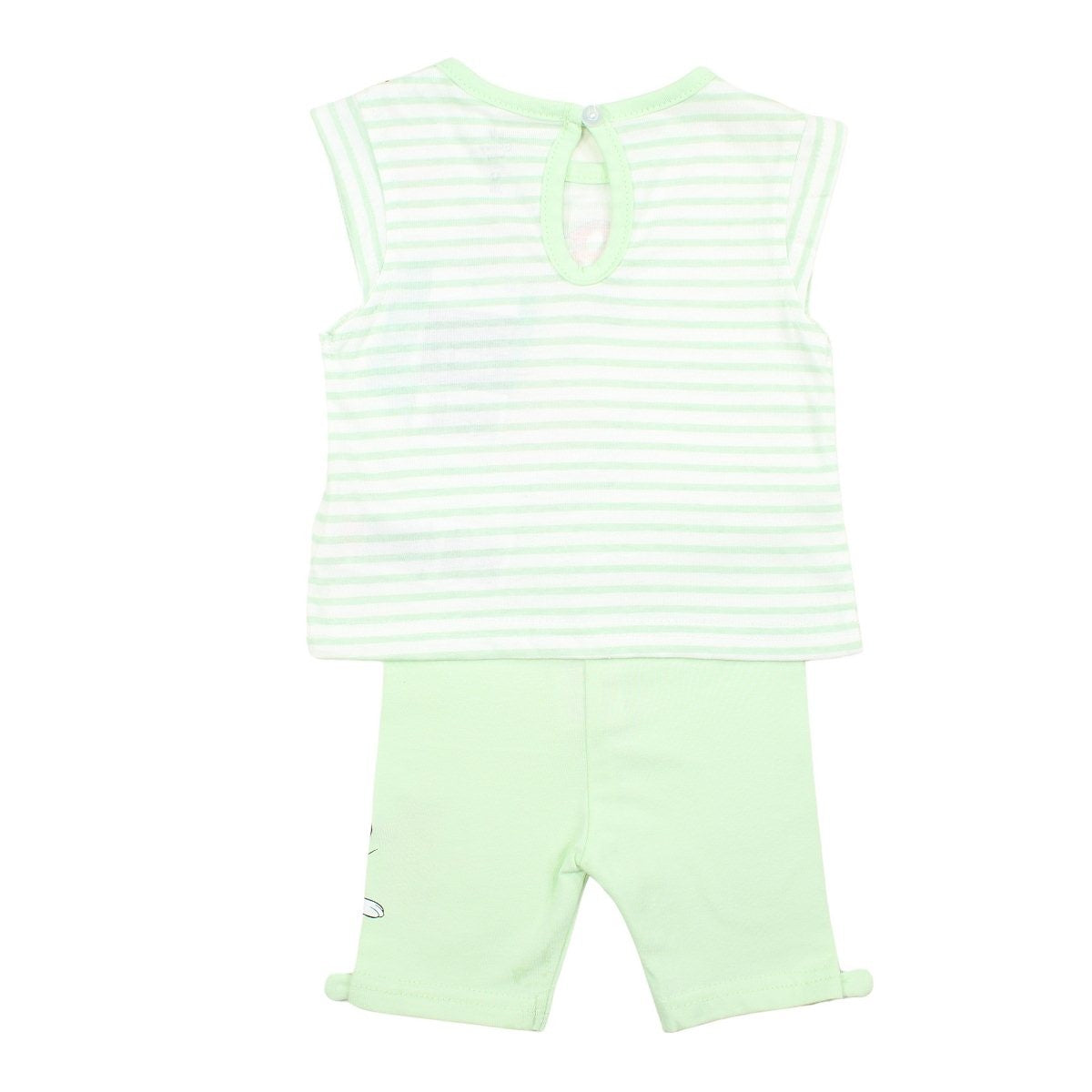 Ensemble bébé Minnie - 6M Fille - Enfant - Vert - 95% Coton - 5% Élasthanne - TrendyFlair