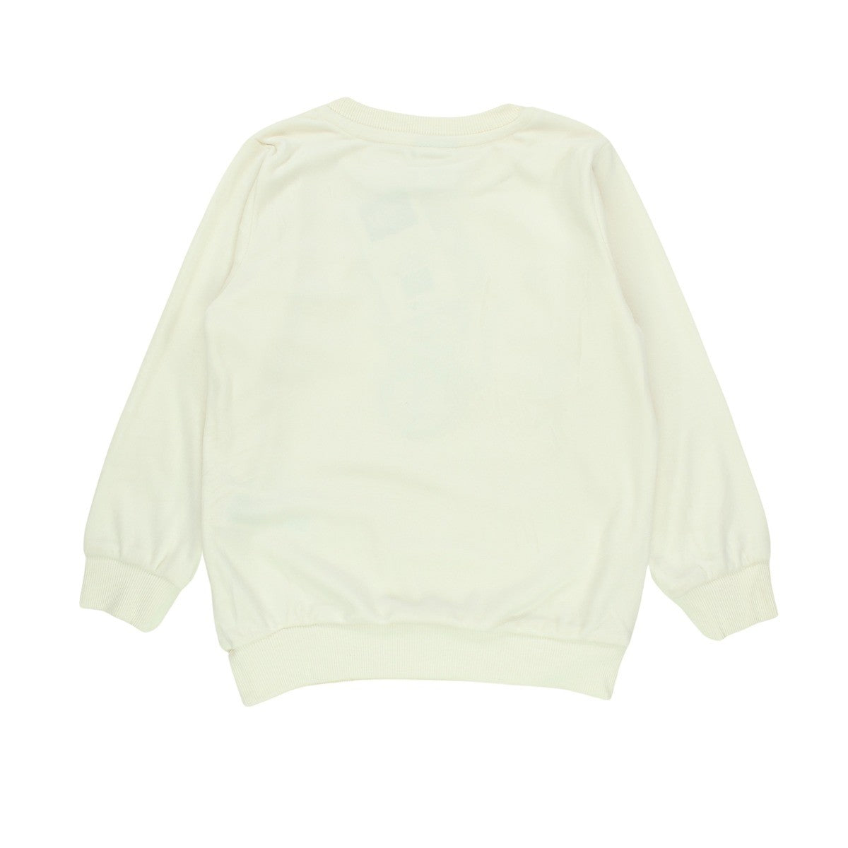 Sweat Minnie - 4A Fille - Enfant - Blanc - 95% Polyester, 5% Élasthanne, 250 GSM VELOUR - TrendyFlair