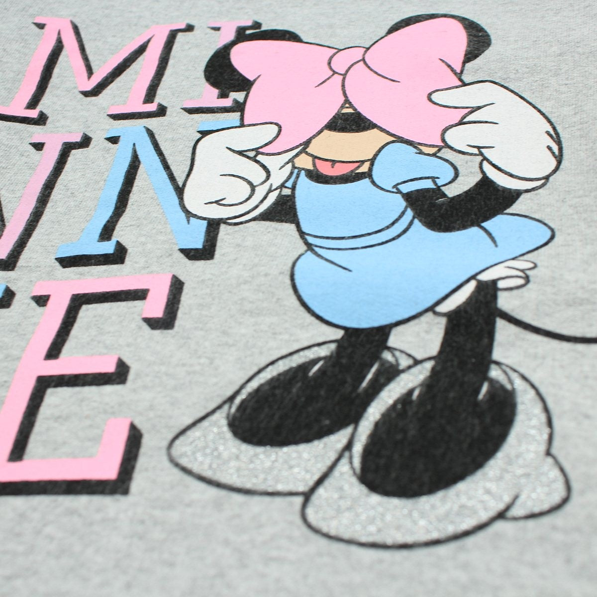 Sweat Minnie - 4A Fille - Enfant - Gris - 93% Coton, 7% Polyester, 260 GSM FLEECE BRUSHED - TrendyFlair