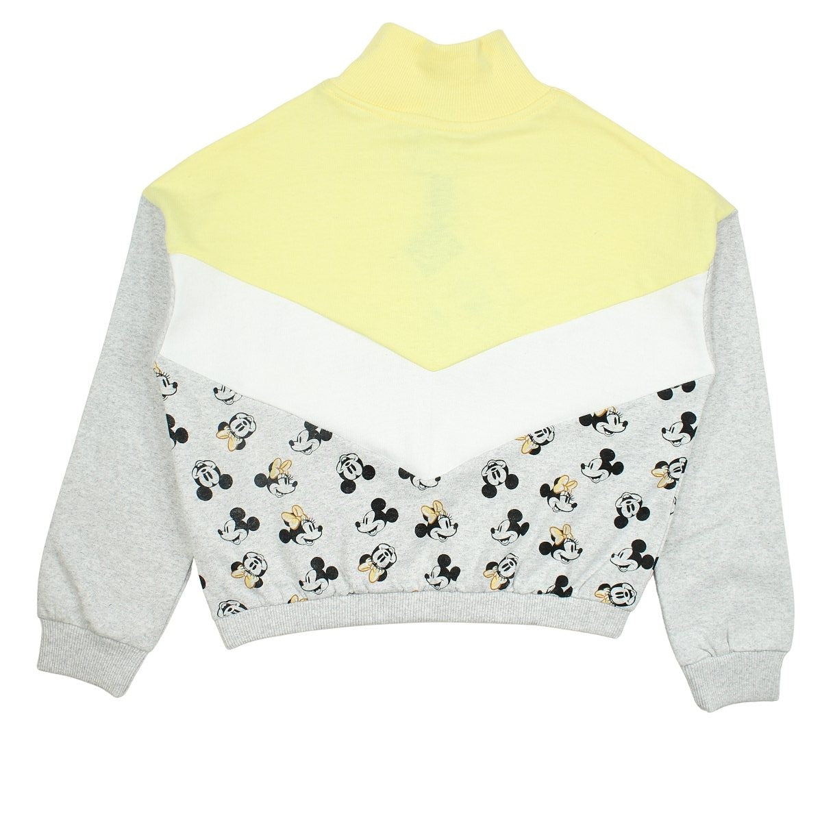 Sweat Minnie - 11/12A Fille - Enfant - Jaune - 98% Coton, 2% Polyester, 260 GSM FLEECE BRUSHED - TrendyFlair