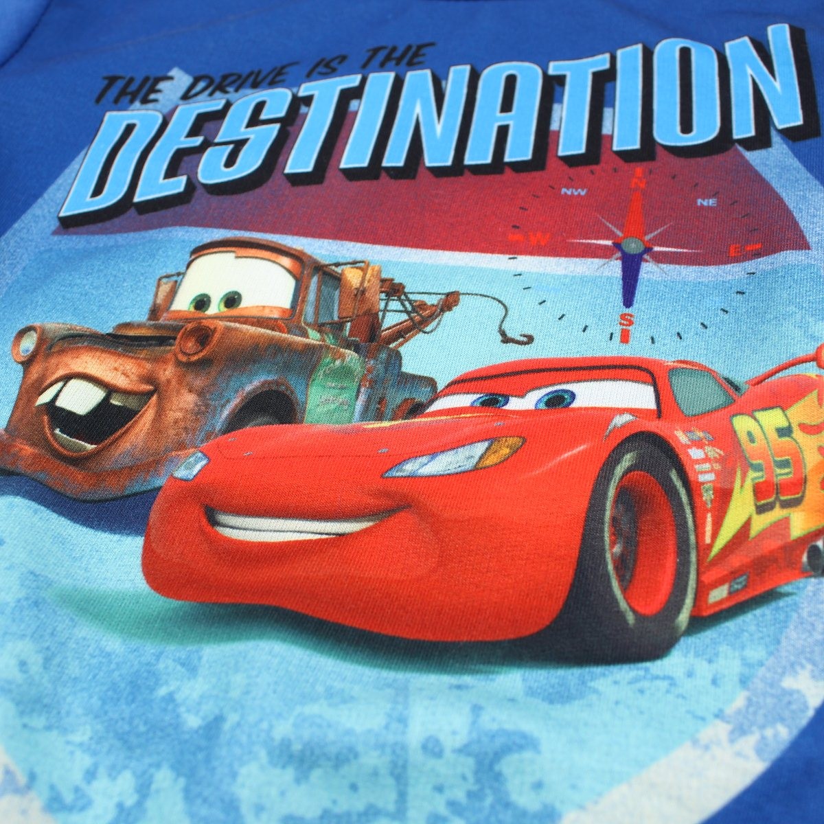 Sweat Cars - 3A Garçon - Enfant - Bleu - 65% Polyester - 35% Coton - TrendyFlair