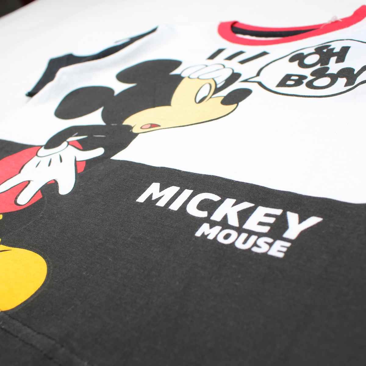 T-Shirt Mickey - 2A Garçon - Enfant - Noir - 100 % Coton - 160 gsm - TrendyFlair