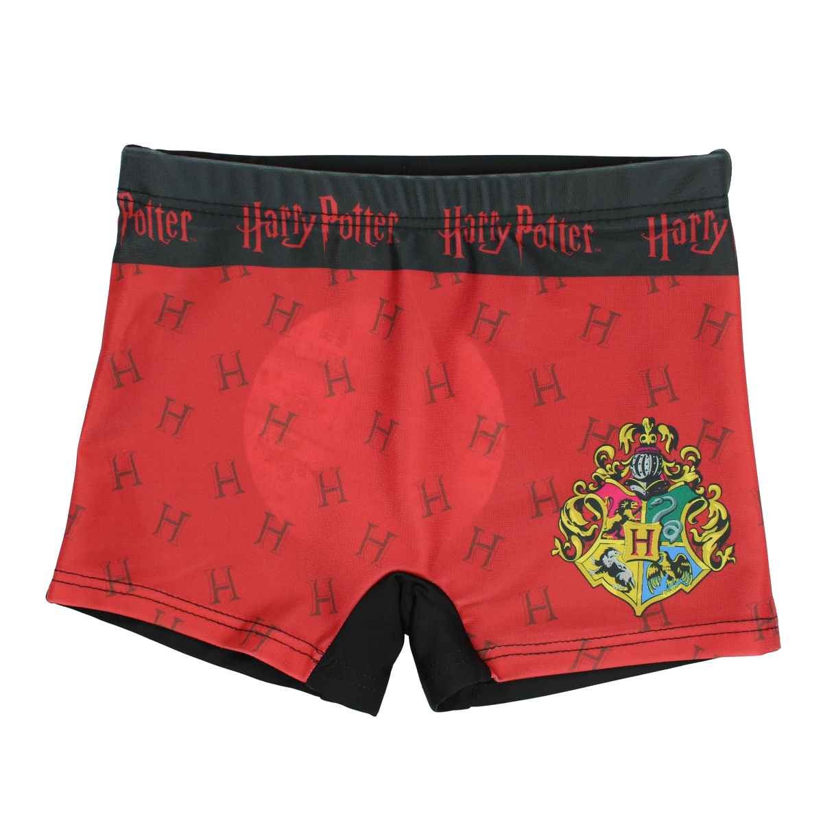Boxer de bain Harry Potter - 5/6A Garçon - Enfant - Noir - 85 % Polyester - 15 % Élasthanne - TrendyFlair
