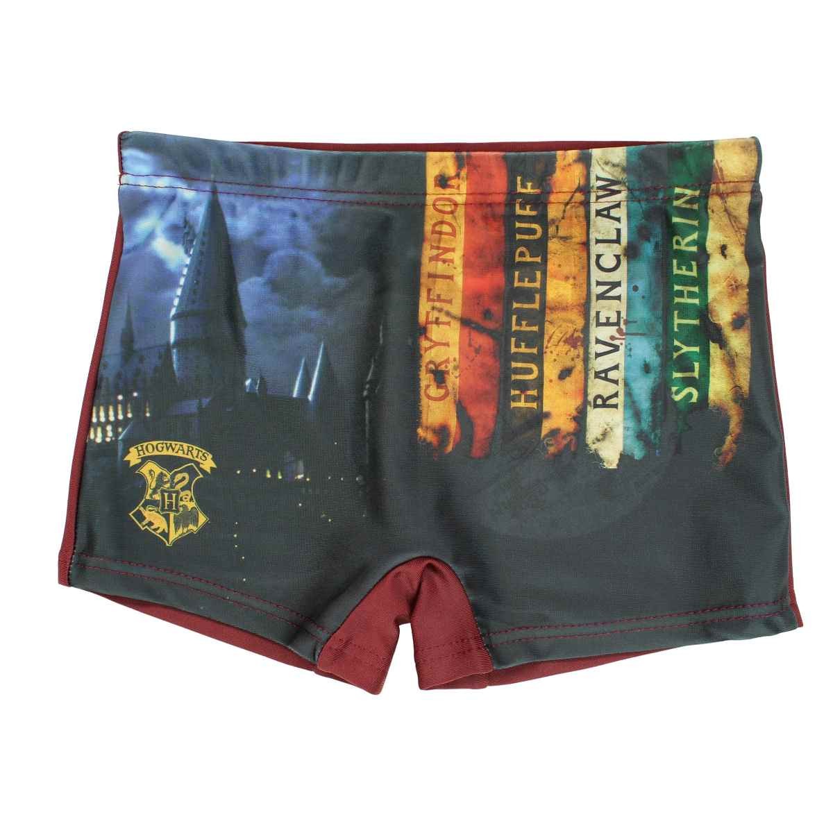 Boxer de bain Harry Potter - 5/6A Garçon - Enfant - Marron - 85 % Polyester - 15 % Élasthanne - TrendyFlair