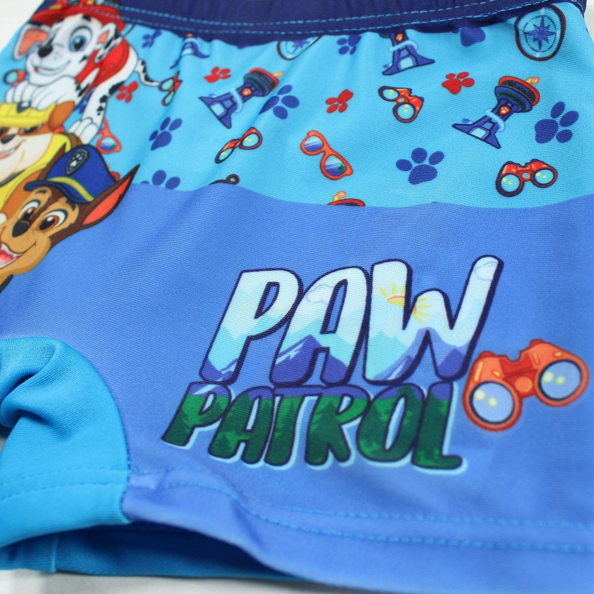 Boxer de bain paw patrol - 2/3A Garçon - Enfant - Bleu - 85% Polyester - 15% Élasthanne - TrendyFlair