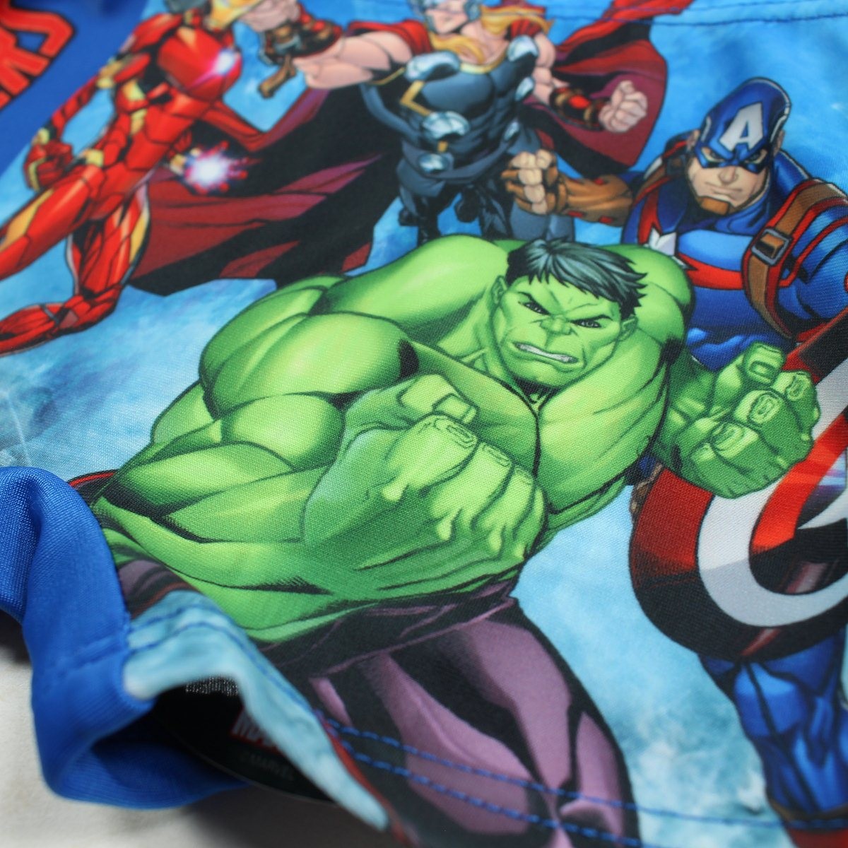 Boxer de bain avengers - 3/4A Garçon - Enfant - Bleu - 85% Polyester - 15% Élasthanne - TrendyFlair