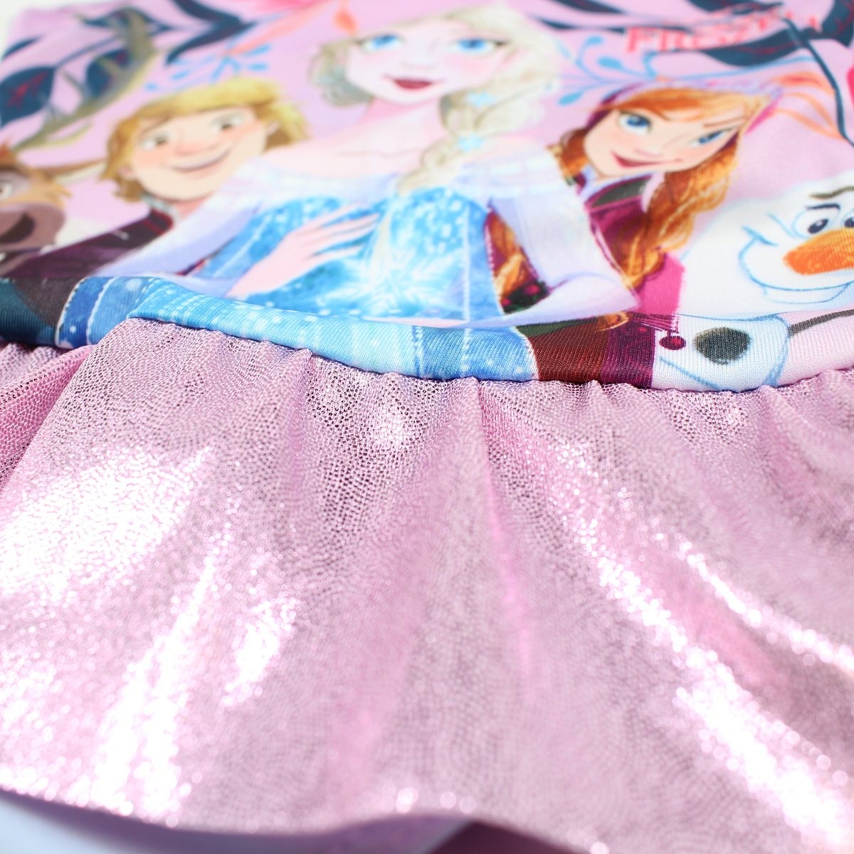 Maillot de bain La reine des neiges - 3/4A Fille - Enfant - Rose - 85% Polyester - 15% Élasthanne - TrendyFlair