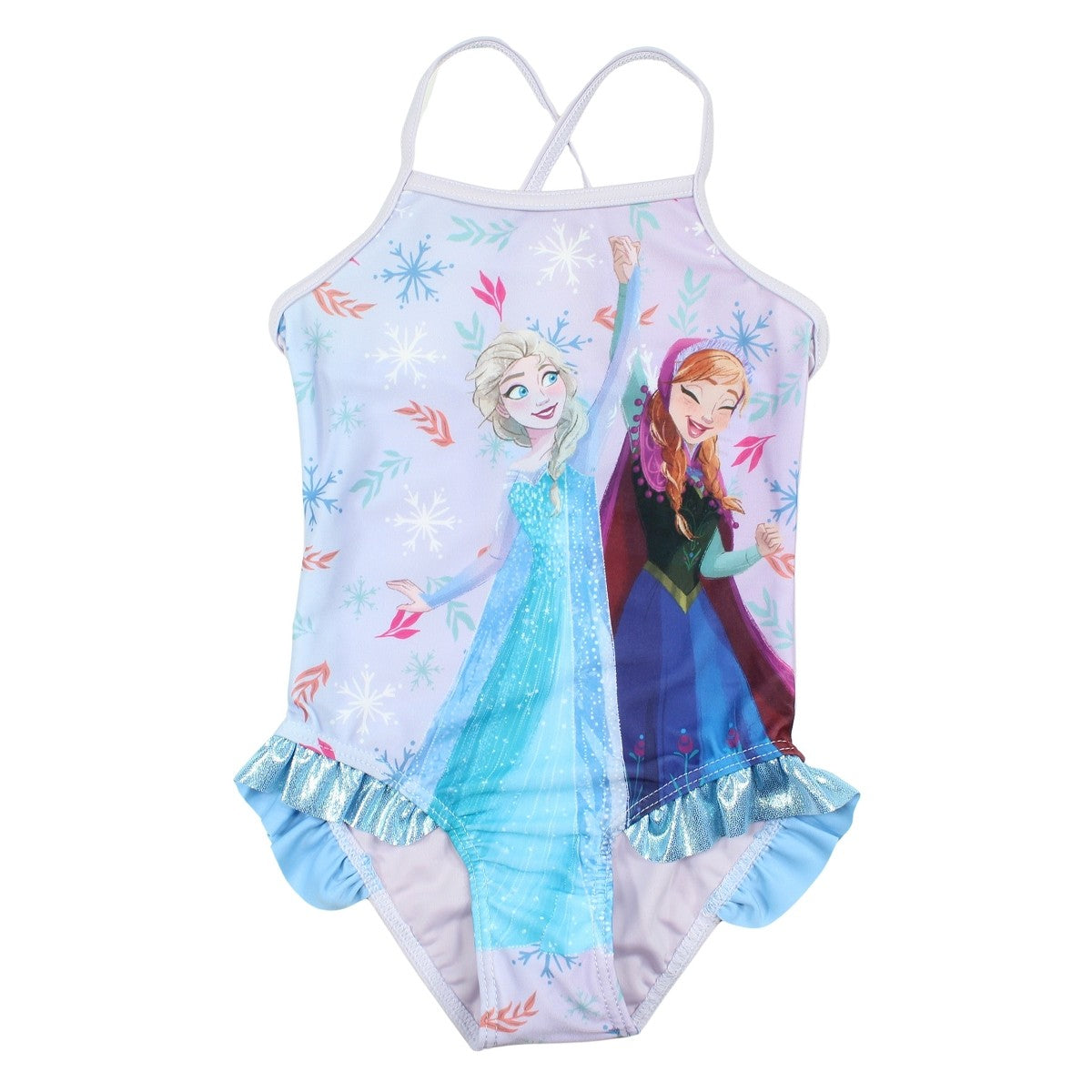 Maillot de bain La reine des neiges - 5/6A Fille - Enfant - Violet - 85% Polyester 15% Élasthanne - TrendyFlair