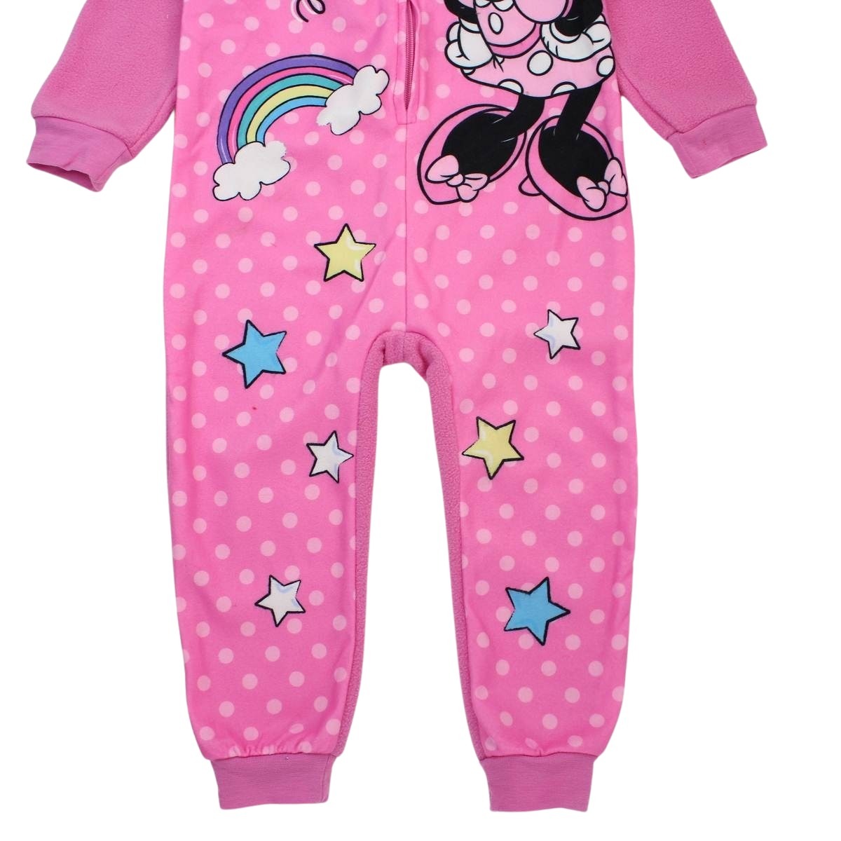 Combinaison Minnie - 4/5A Fille - Enfant - Rose - 100 % Polyester - 190 gsm Polaire - TrendyFlair