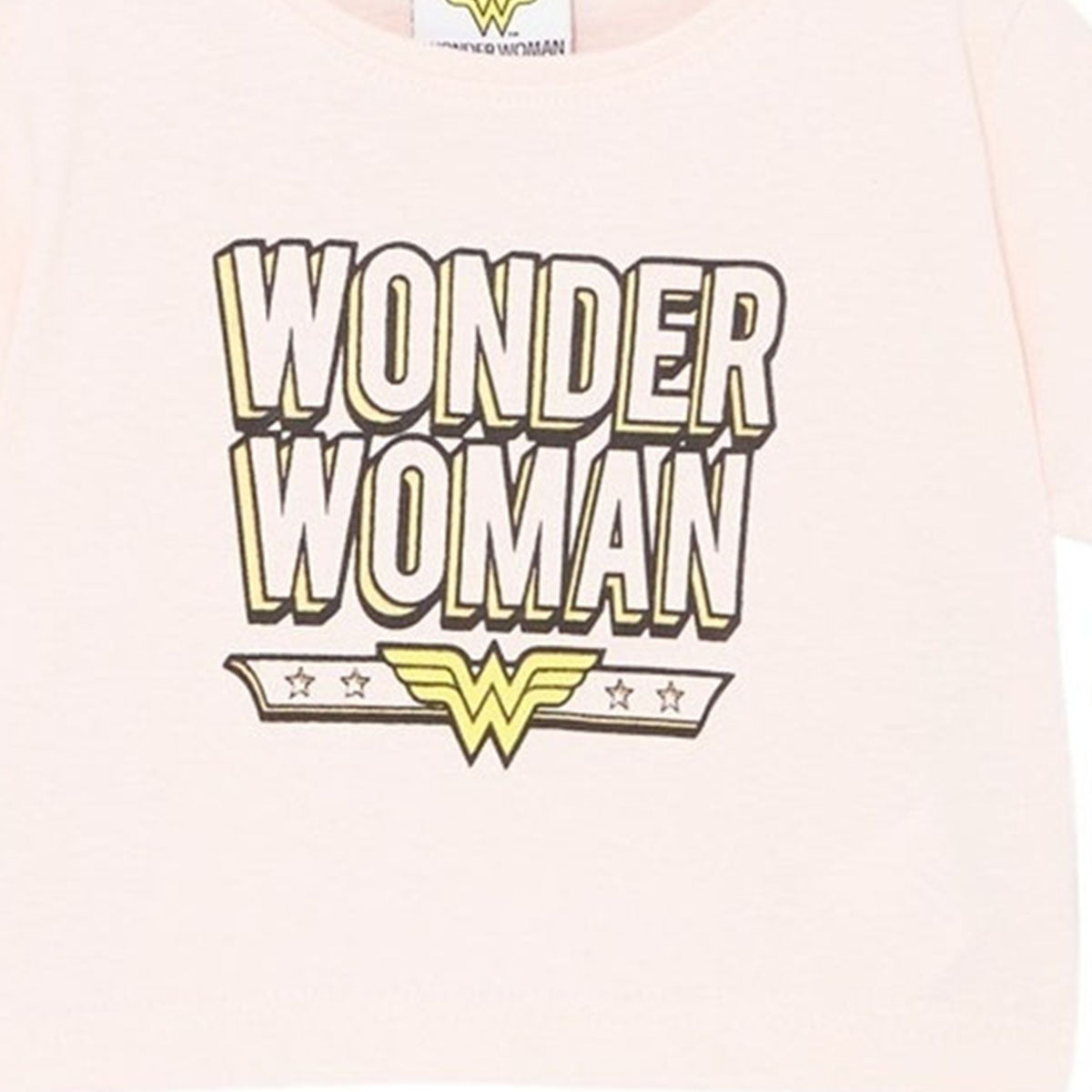 T-Shirt Wonder Woman - 2A Fille - Enfant - Rose - 100% Coton 160 GSM SJ - TrendyFlair