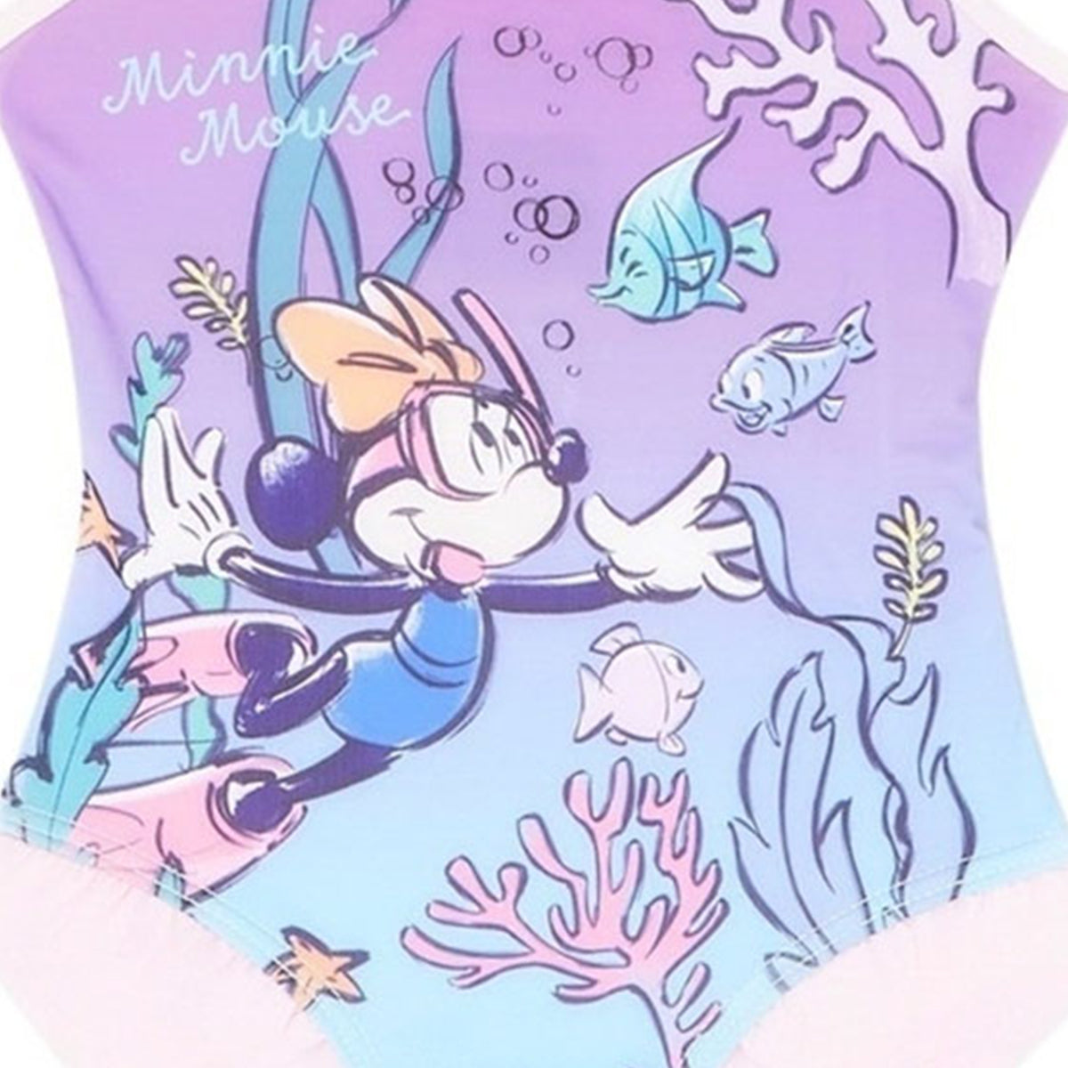 Maillot de bain Minnie - 3/4A Fille - Enfant - Rose - 85% Polyester 15% Elasthan - TrendyFlair