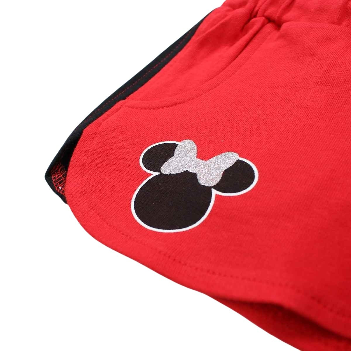 Short Minnie - 3A Fille - Enfant - Rouge - 98 % Coton - 2 % Polyester - TrendyFlair