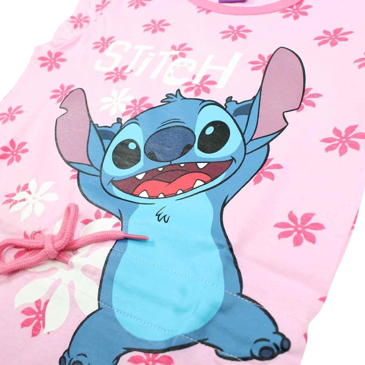 Robe Lilo Stitch - 4A Fille - Enfant - Rose - 100 % Coton - TrendyFlair