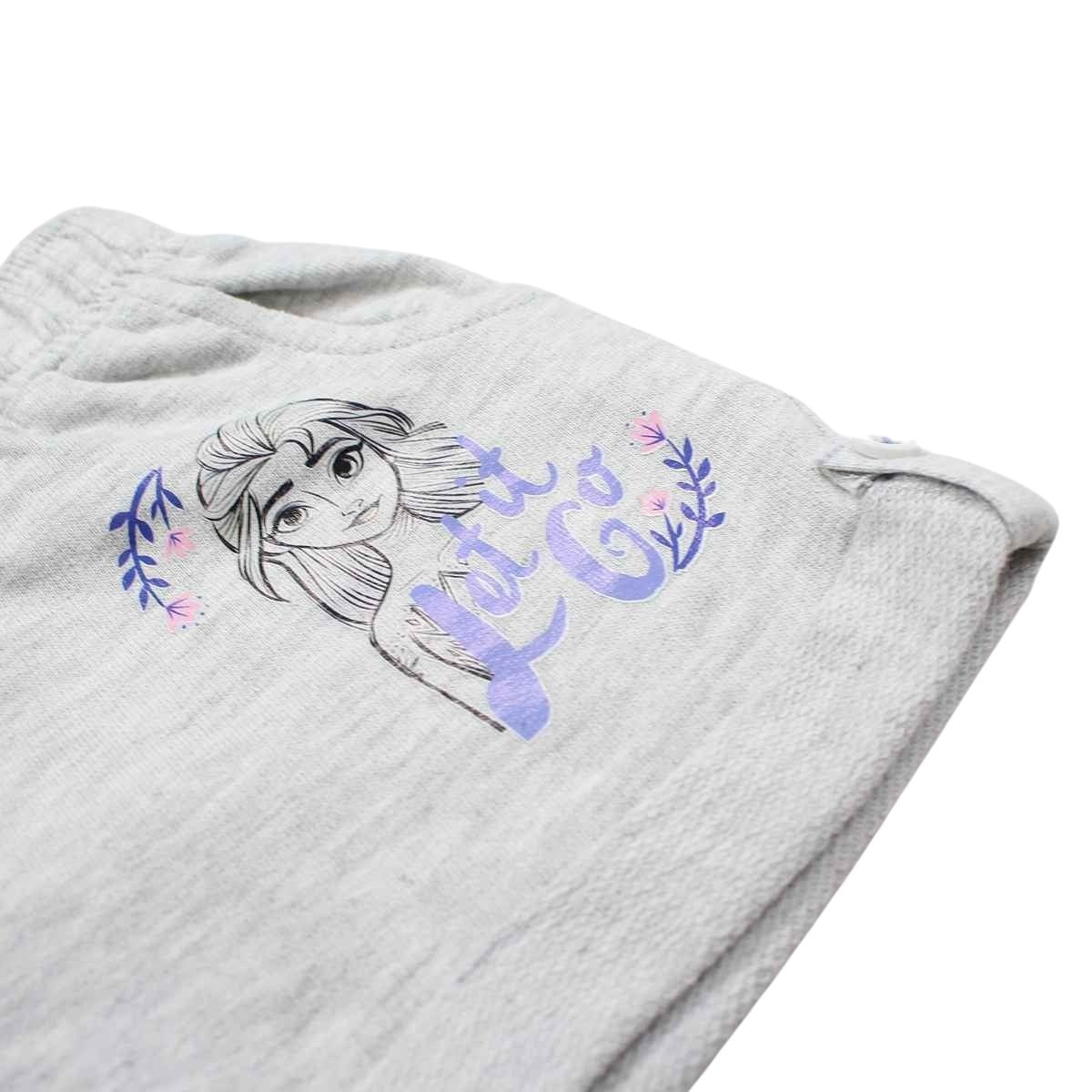 Short La reine des Neiges - 3A Fille - Enfant - Gris - 98 % Coton - 2 % Polyester - TrendyFlair