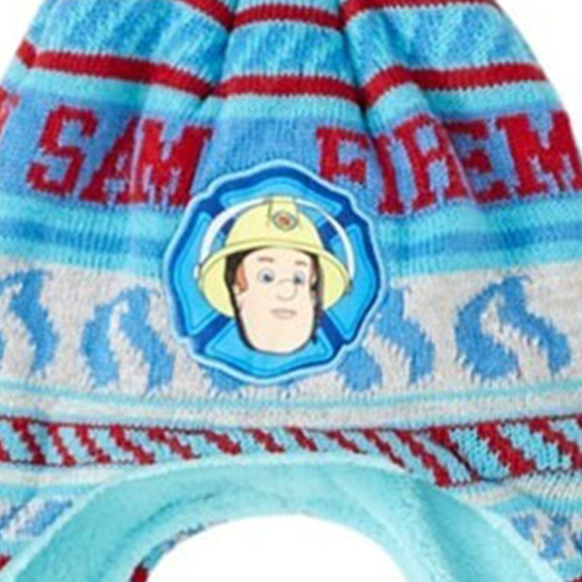 Bonnet péruvien Fireman Sam - TU Garçon - Enfant - Bleu - 100% Acrylique DOUBLURE 100% POLYESTRER - TrendyFlair