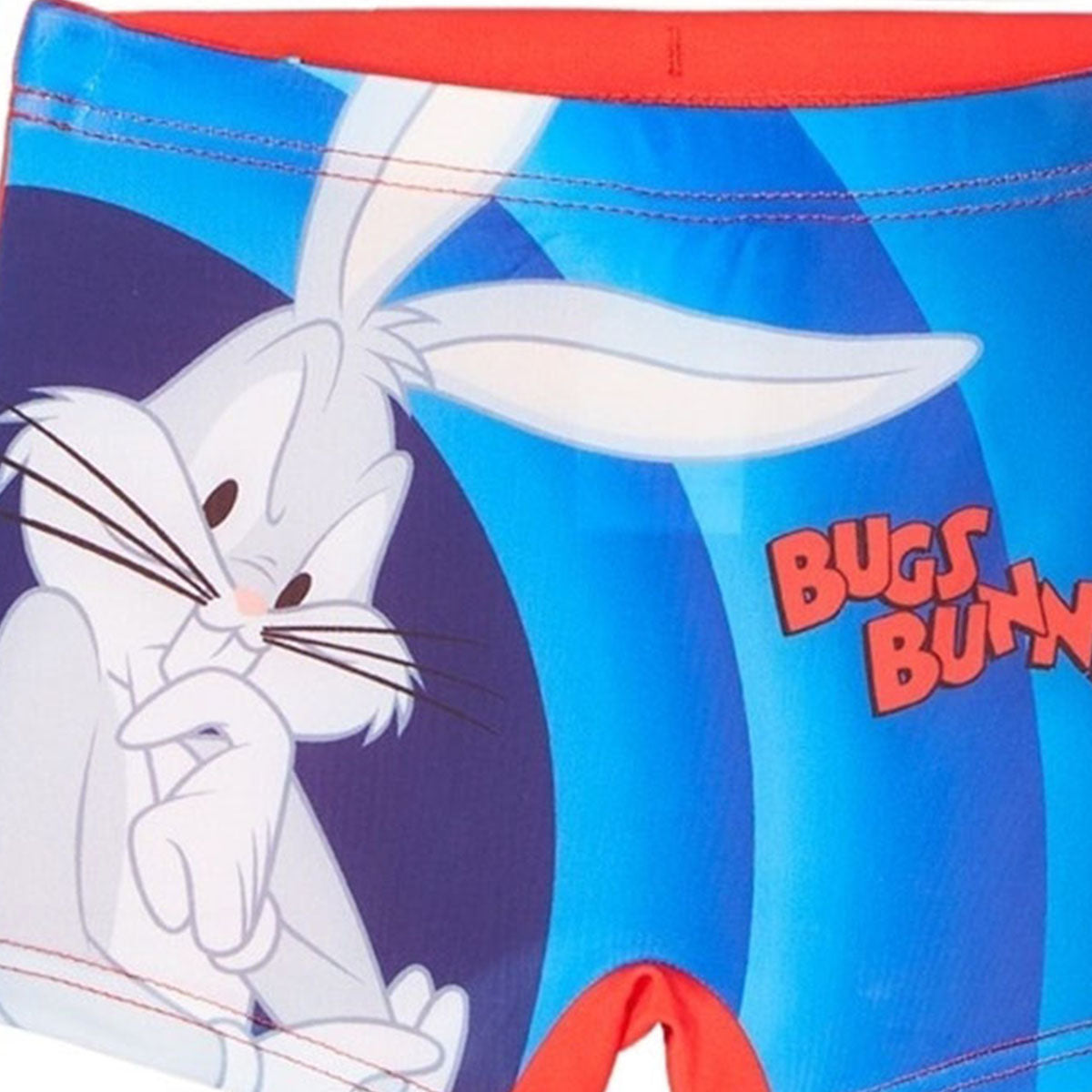Maillot de bain Looney Tunes - 3/4A Garçon - Enfant - Rouge - 85% Polyester 15% Elasthan - TrendyFlair