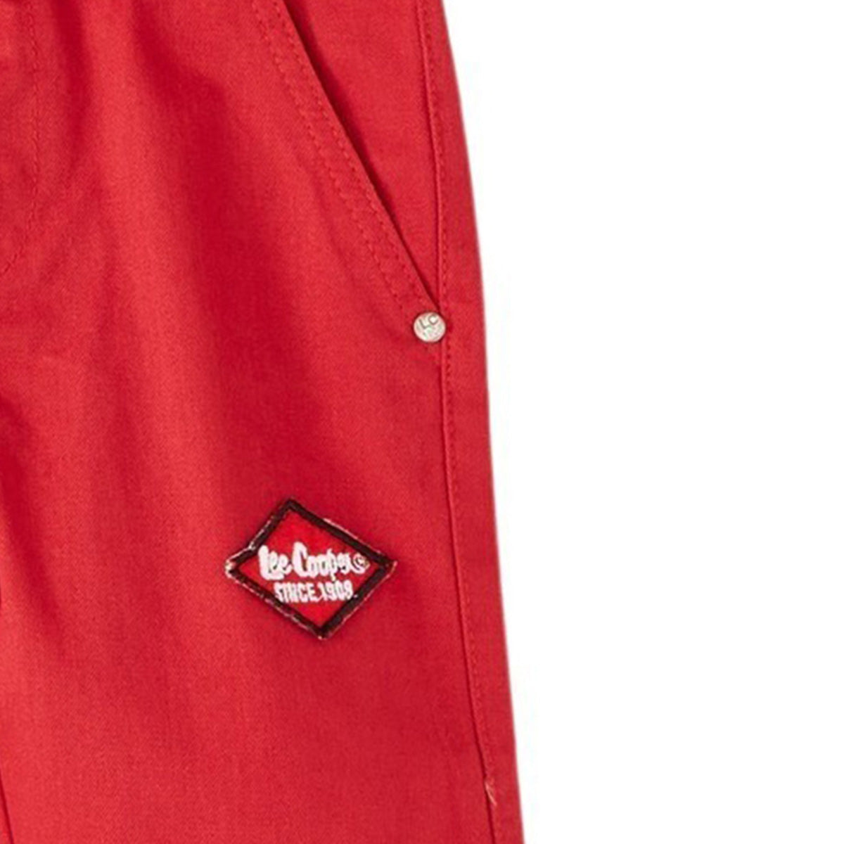 Bermuda Lee Cooper - 4A Garçon - Enfant - Rouge - 100% Coton - TrendyFlair
