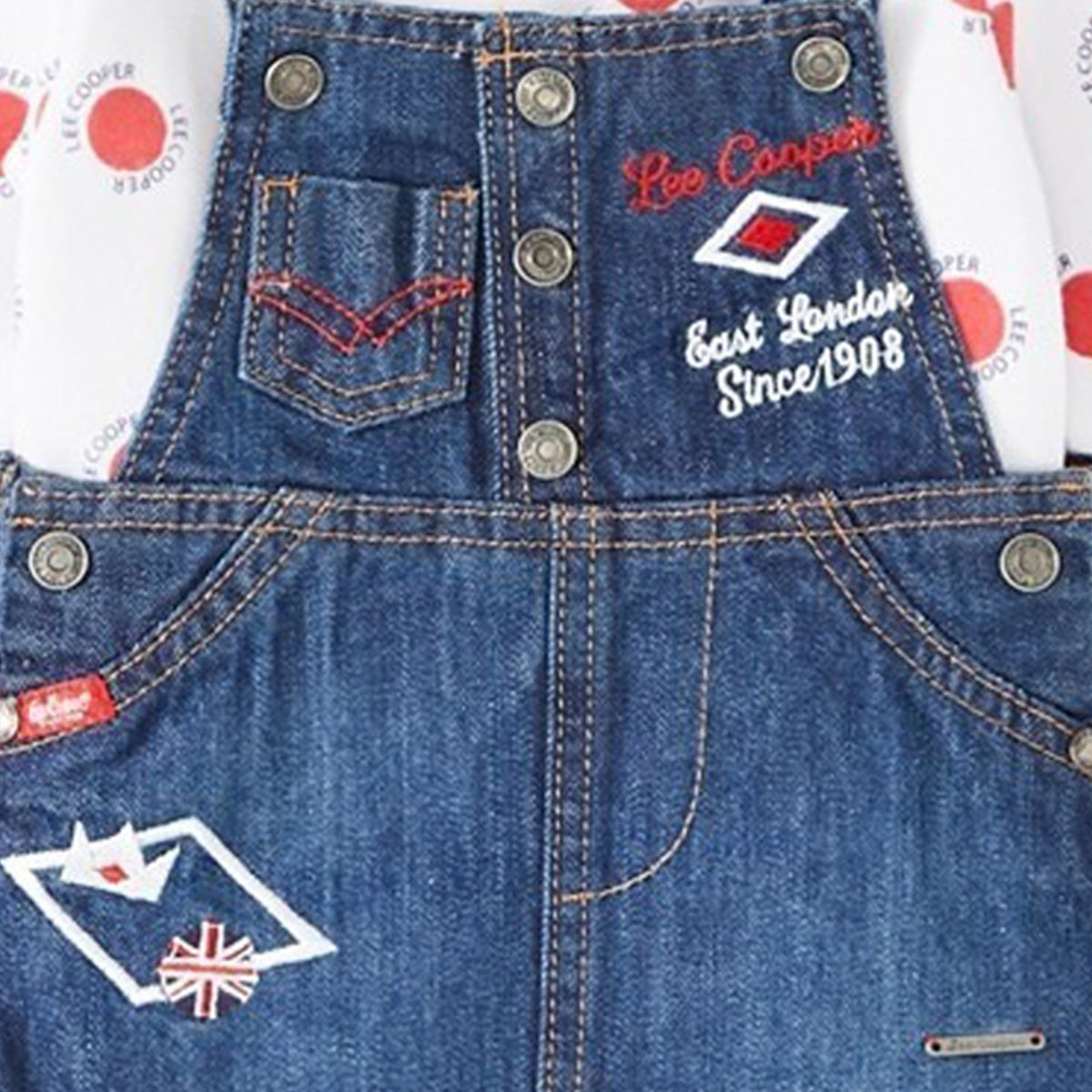 Ensemble 2 pièces bebe Lee Cooper - 3M Bébé Fille - Enfant - Blanc - 100% Coton - TrendyFlair