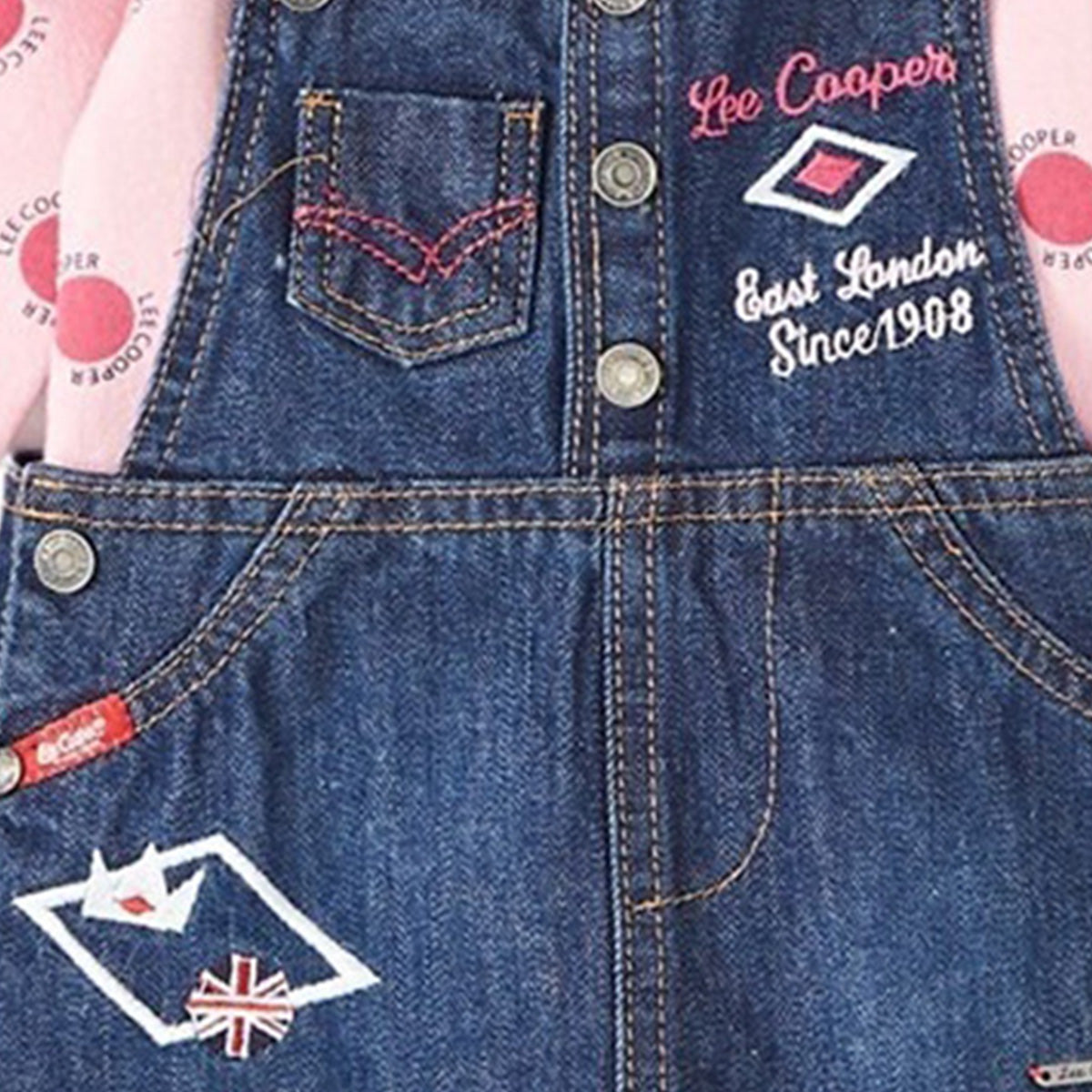 Ensemble 2 pièces bebe Lee Cooper - 3M Bébé Fille - Enfant - Rose - 100% Coton - TrendyFlair