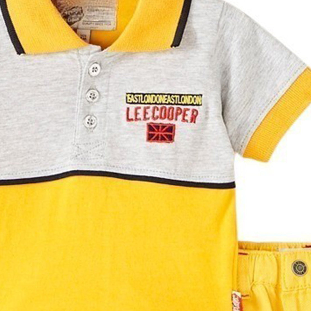 Ensemble bebe Lee Cooper - 6M Bébé Garçon - Enfant - Jaune - 100% Coton - TrendyFlair