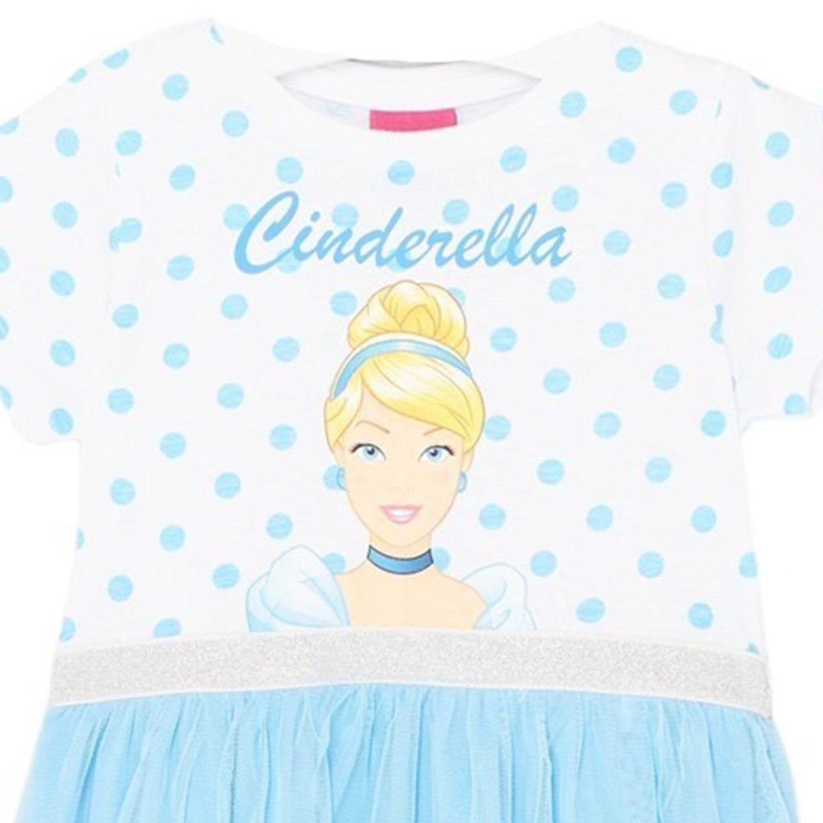 Robe Tuile Princesse - 3A Fille - Enfant - Blanc - 100% Coton, 160 GSM SJ, TULLE - 100% Polyester - TrendyFlair