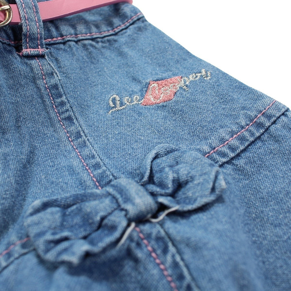 Short Salopette Lee Cooper - 6A Fille - Enfant - Bleu - 100 % Coton - TrendyFlair
