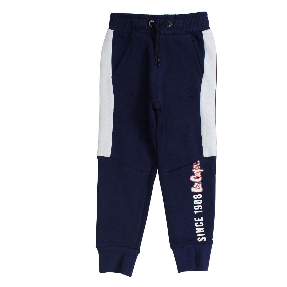 Pantalon de jogging Lee Cooper - 6A Garçon - Enfant - Marine - 60% Coton/40% Polyester, Fleece, 280GSM - TrendyFlair