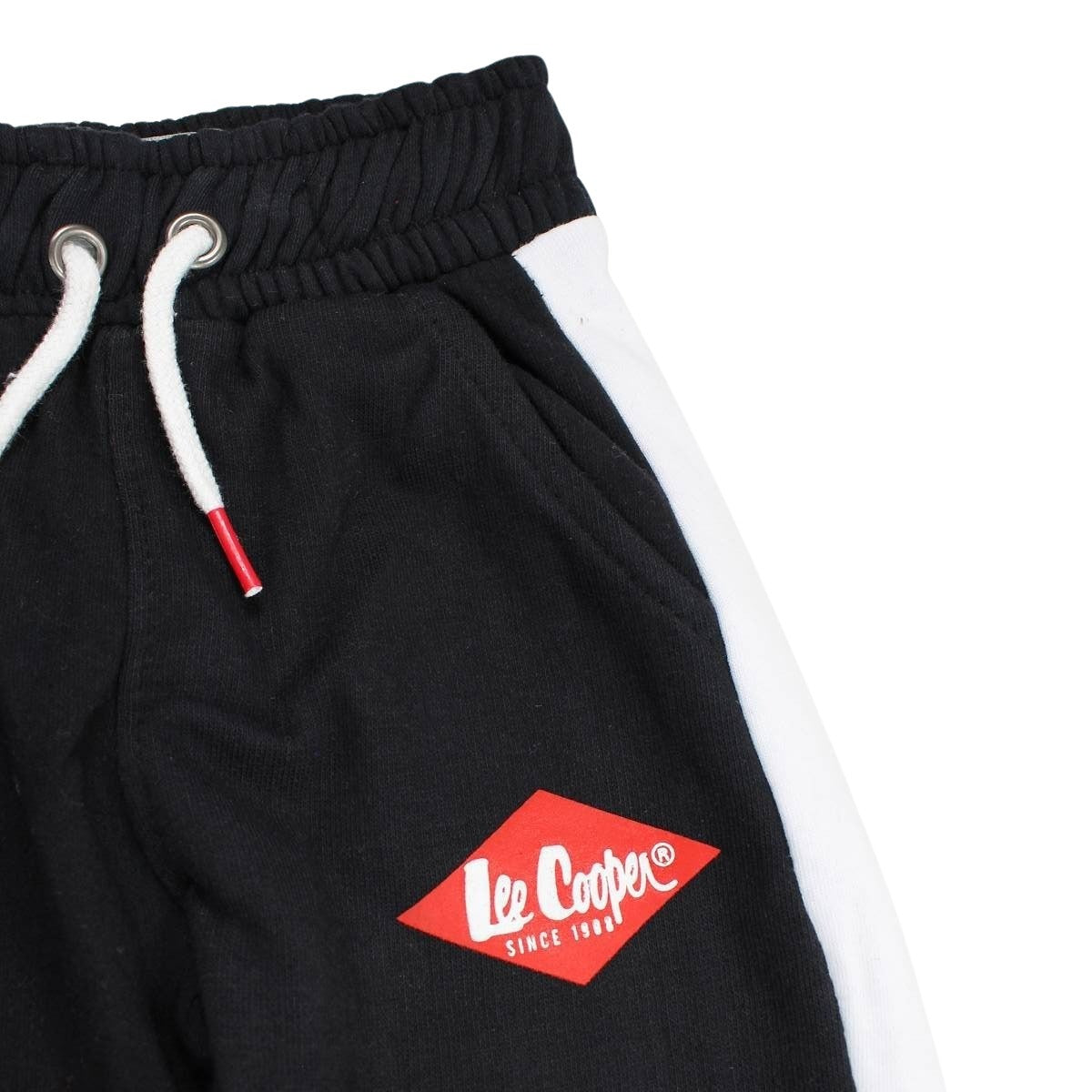 Pantalon de jogging Lee Cooper - 6A Garçon - Enfant - Noir - 60% Coton/40% Polyester, Fleece, 280GSM - TrendyFlair